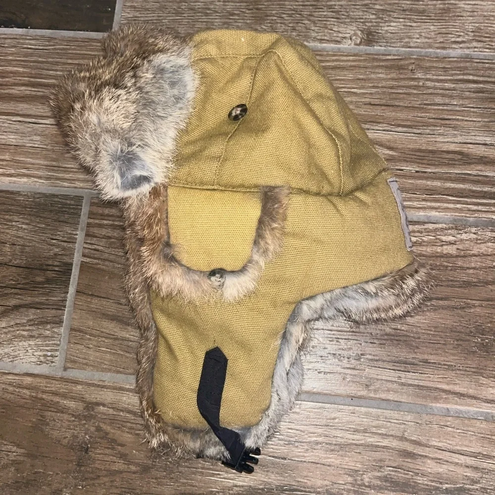 Mad Bomber canvas fur hat